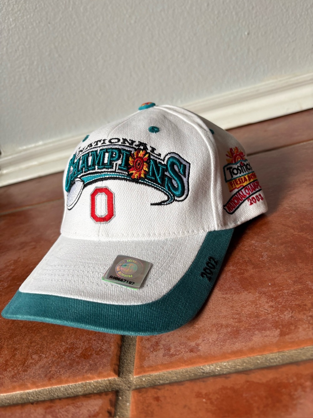 NWOT OHIO STATE 2003 National Champions Fiesta Bowl Straback Hat Cap 2002 Season